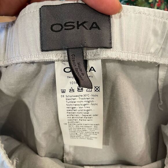 OSKA Germany Womens Pull on Pant Size 1 Gray High Rise Elastic Waist Skinny Leg - Picture 3 of 9